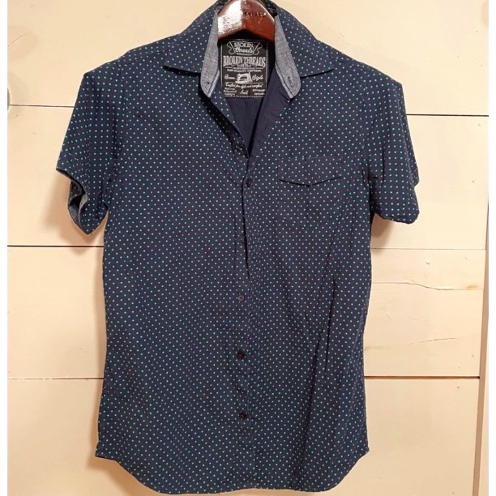 Broken Threads Short Sleeve Button Down Shirt